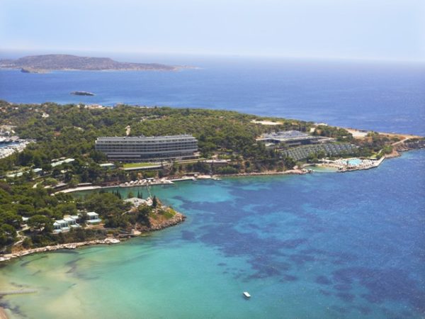 Aerial view of Astir Palace peninsula 4