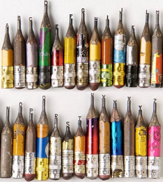 alphabet-carved-into-pencils