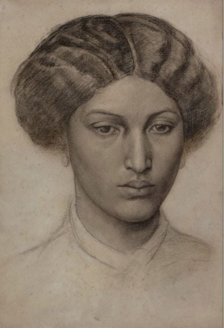 Study of a Young Woman (Mrs Eaton), c.1863–1865, Dante Gabriel Rossetti (1828–1882)