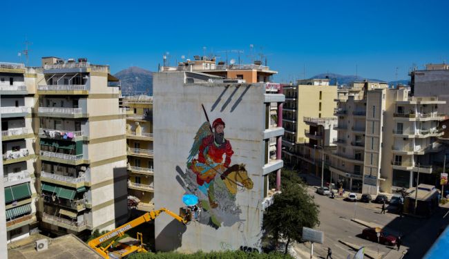 Γκράφιτι στο πλαίσιο του Mural 21 του 6ου Διεθνούς Street Art Festival Πάτρας-ArtWalk 6