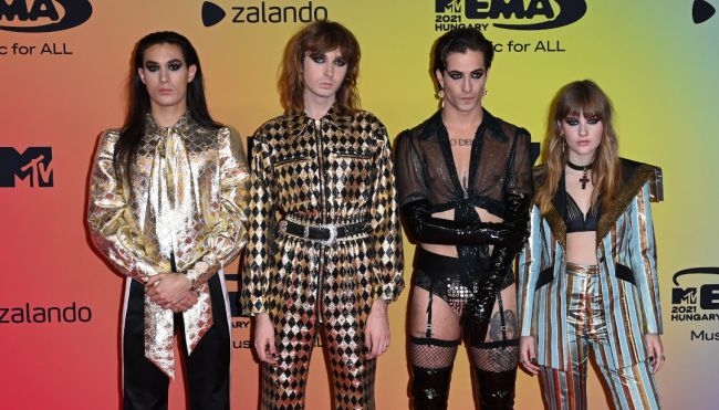 Οι Maneskin στα MTV EMAs/Φωτογραφία: Twitter