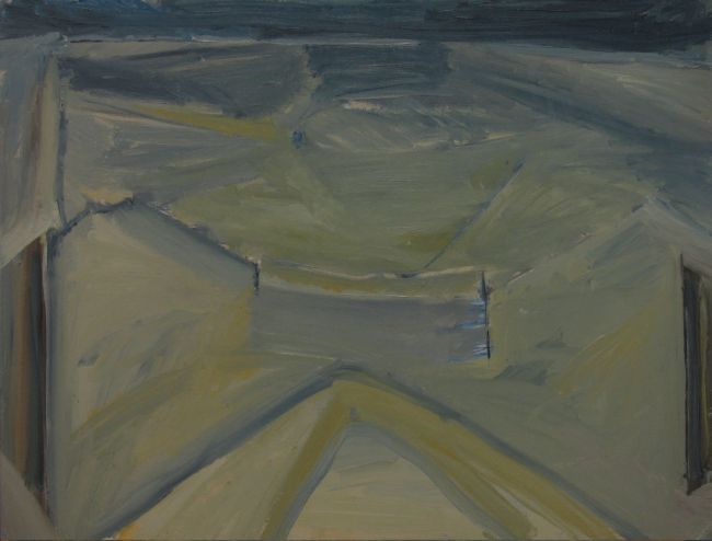 Landscape pliancy 2. oil on wood. 40x50cm. 2021, του Ανδρέα Ράγκναρ Κασάπη